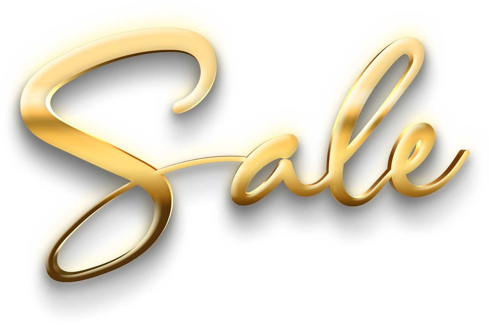 Golden Text Sale cut out